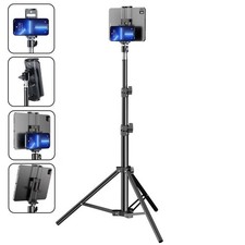 63" Heavy Duty Floor Tablet Tripod Stand Adjustable for iPhone iPad Pro 7-11"