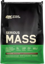 Optimum Nutrition Serious Mass Protein Powder Chocolate 16 Servings, 5.45 kg 9.16 per kilo