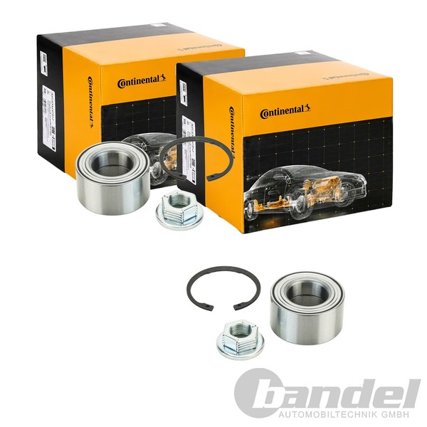 2X Continental Ctam RADLAGER-SATZ Vorne Passend FüR Ford Fiesta Focus Fusion MAZ-image