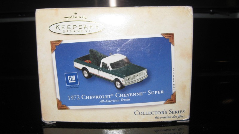 Hallmark 1972 Chevrolet Cheyenne Super All American trucks Ornament