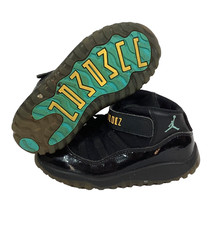 Nike Jordan Retro 11 TD Baby/Infant Sz 9C Black Gamma Blue Sneakers 378040-006