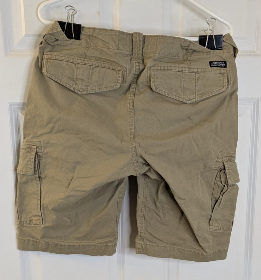 Superdry, Women's, Core Cargo Shorts, Beige, Size 32x11 - Image 2 of 4