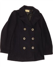 FENDISSIME Cappotto donna Pea IT 42 lana blu navy medio CZ27