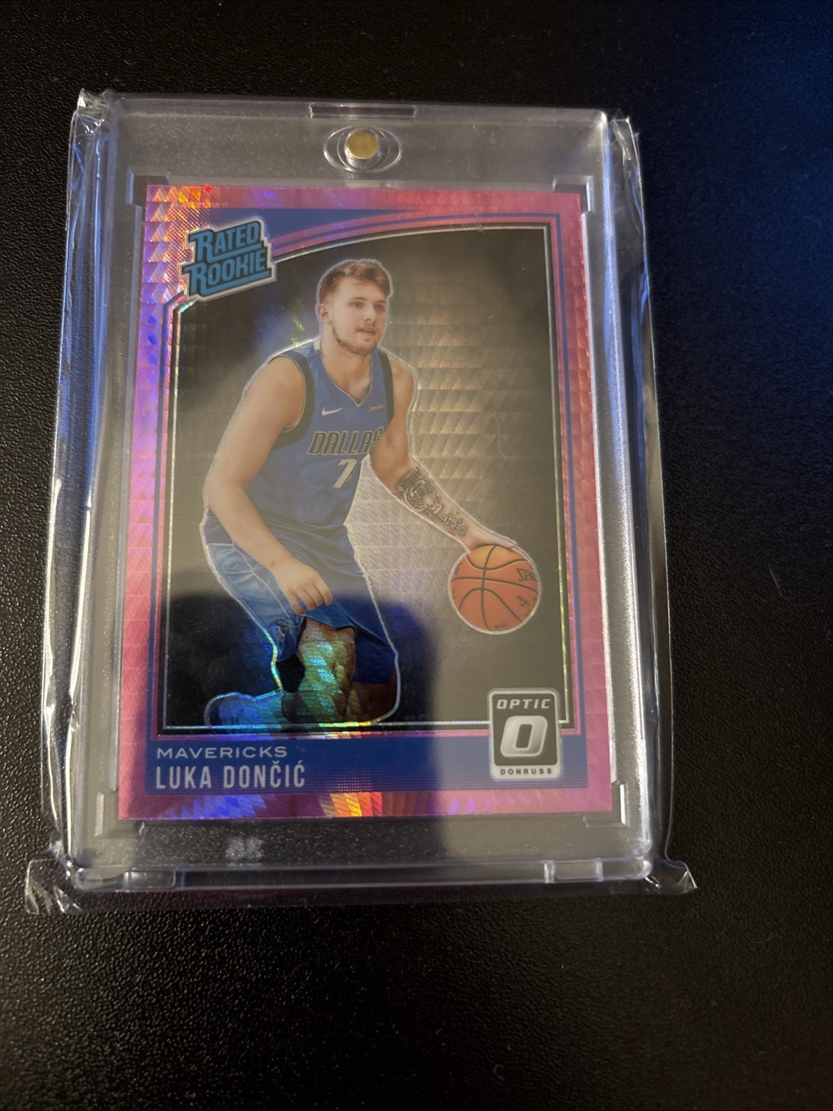 2018 Optic Luka Doncic Rated Rookie Pink Hyper #177