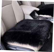 Genuine Sheepskin Car Seat Cushion Plush Comfort For Cars 18 X 18 Black Genuine Sheepskin Car Seat Cushion Plush Comfort For Cars 18 X 18 Black