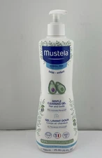 Mustela BABY GENTLE CLEANSING GEL Hair and Body Wash, Large Size - 25.35 fl oz