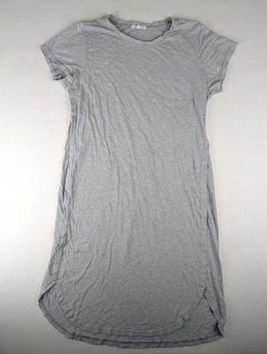 Threads 4 Thought Organic Cotton Blend Grey Casual Midi T-shirt Dress L