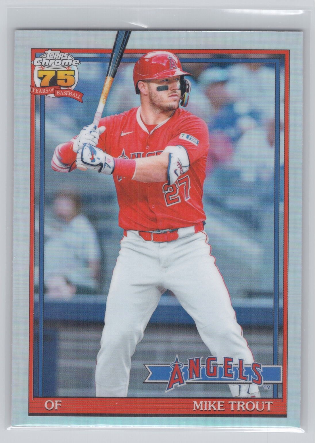 2026 Topps Chrome Mike Trout 1991 Topps Chrome Baseball #91CB-6 Angels