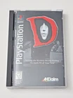D (1995) for PlayStation 1, PS1,  Long Box