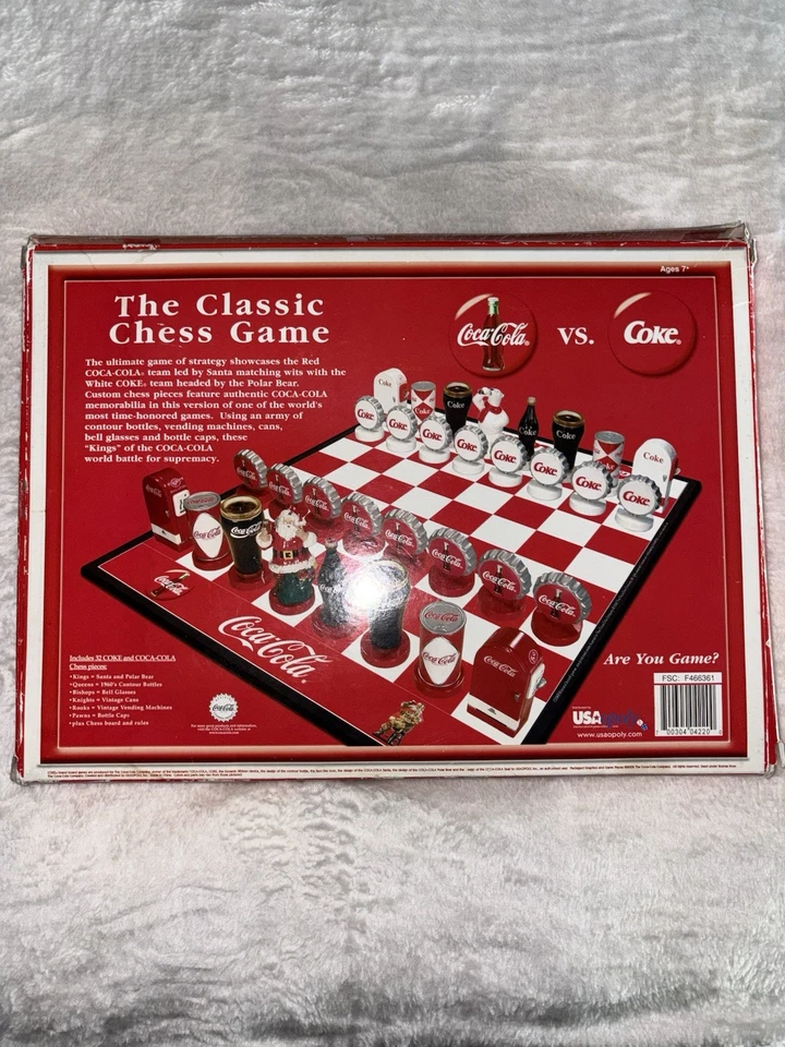 Vintage Limited Edition Coca Cola Chess Set NEVER USED - Image 2 of 4