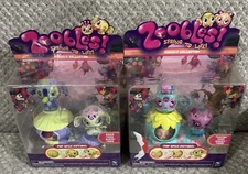 Set/2 Zooble Spring To Life Play Sets 2010 - Edna, Raffa, Milton, Danby NIB