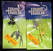2 Hawg Hustler Lures Vtg Spinnerbait Made In USA Bass Fishing 3/16oz (25@222)