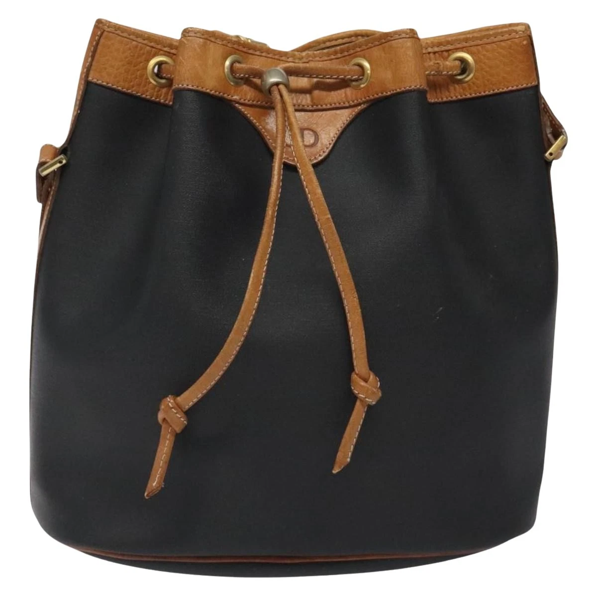 Sac bandoulière Dior en toile noire authentique