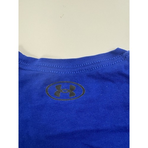 Under Armour T-Shirt Athletic Training Tee Logo Short Sleeve Blue Small - Picture 5 of 5