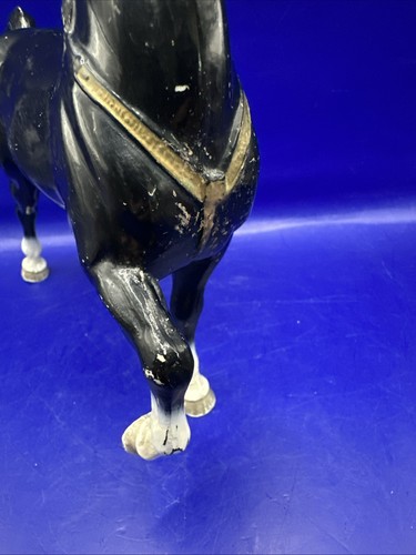 Vintage Breyer Black Beauty P40 cavallo classico V Blaze nero/oro 1955-62 fiera - Foto 11 di 12