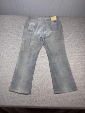 Vintage Roebucks Corduroy Pants Mens 36x32 Gray Straight Leg Sears Workwear 90s