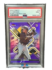2022 Topps Finest - Purple Refractor #39 C.J. Abrams /250 (RC) PSA 9 Mint