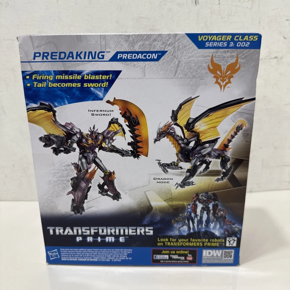 Transformers Prime Beast Hunters Voyager Class Predaking Wave 5 - CAJA ABIERTA Foto 3 de 4