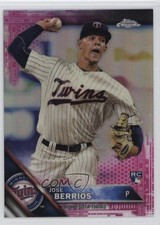 2016 Topps Chrome Pink Refractor Jose Berrios #99 Rookie RC 11ff