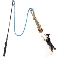 Flirt Pole for Dogs Pet Teaser Wand Outdoor Interactive Pet Dog Flirt Pole Tr...