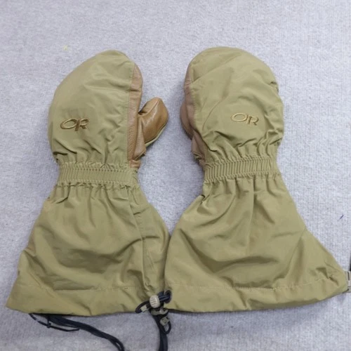Outdoor Research Mitts Medium Beige Firebrand Gore-tex Lined Extreme Cold Weathe