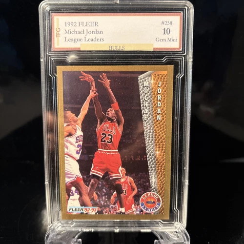 1992 Fleer Michael Jordan League Leaders #238 GEM 10