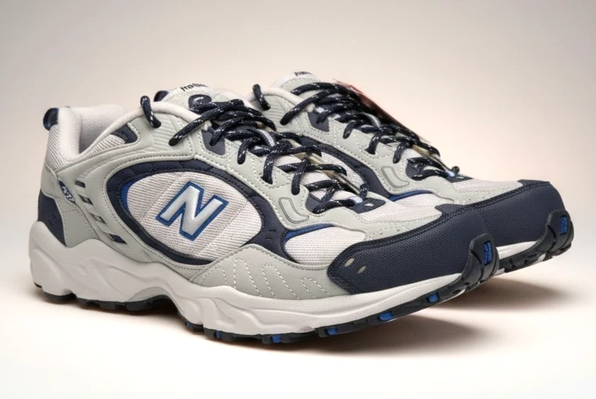 NEW VTG Men's 12 New Balance 472 Y2K Trail Running Sneakers Gray Navy