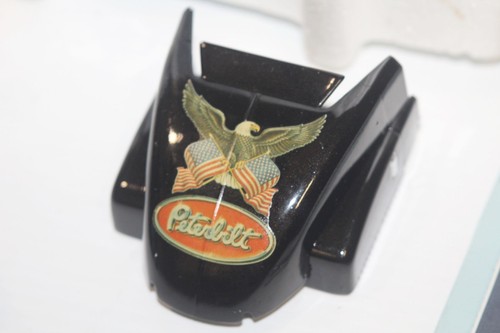 Franklin Mint Black Peterbilt 379 Semi Truck 1:32 Scale w/ Flat Top Conversion - Picture 10 of 14