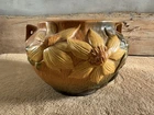 Roseville Pottery Clematis Jardiniere No. 667-5 – Brown – Double Handled 5”