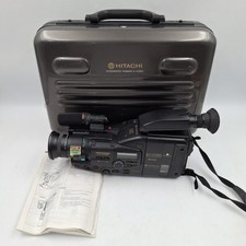 Hitachi VM-S83E SVHS-C Video Camcorder Pro Auto Exposure Case, Manual UNTESTED