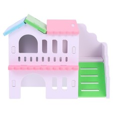 Hamstervilla, doppelst&ouml;ckiges Haus, Haustierh&uuml;tte, Nest, kreatives Versteck f&uuml;r