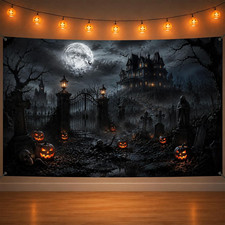 Halloween Party Banner, 71X43 Inches Polyester