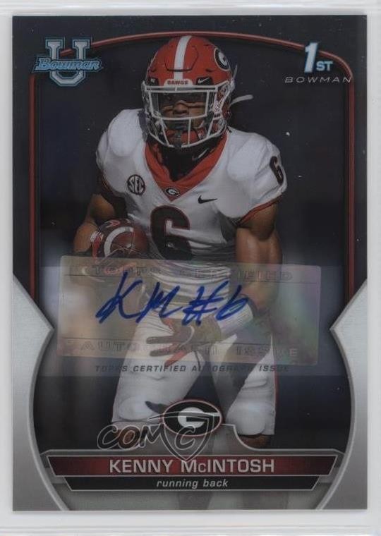 2022 Bowman U Chrome Chrome Prospect Auto Kenny McIntosh #44 Auto