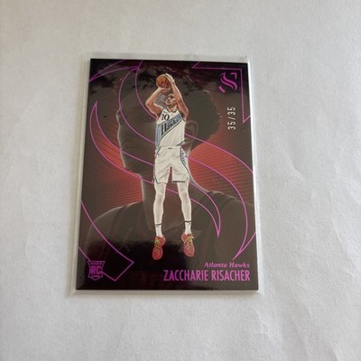 2024-25 Panini Silhouette Zaccharie Risacher #69 Pink /35 (RC)