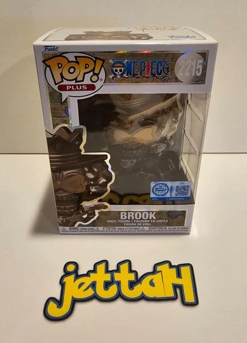 Funko Pop! Plus Brook Bronze Statue #2215 One Piece Funko Shop w Protector!