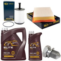 MotoröL Filter Set 5W40 6 Liter + ÖLablassschraube FüR Seat Alhambra Sharan 2.8