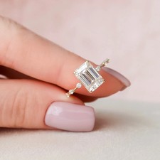 IGI 3.20 Ct Emerald Cut EF/VS1 Lab Grown Diam...