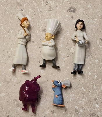 Ratatouille 5 Figuren Set - Disney - Pixar - Mattel - sehr guter Zustand