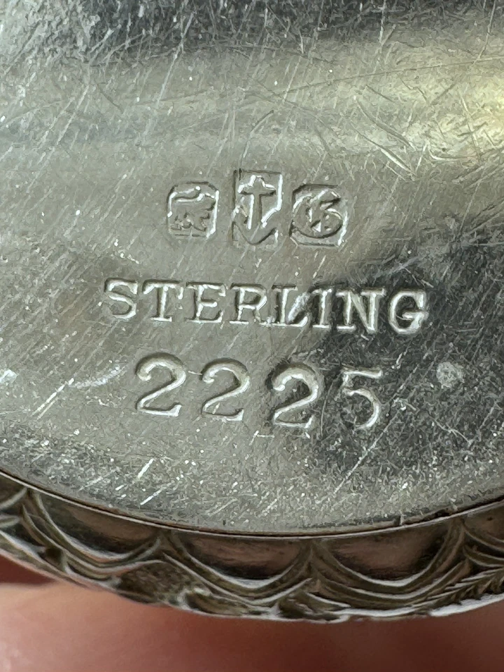 Salinas y cucharas antiguas Gorham Cluny de plata esterlina #2225 Foto 4 de 4