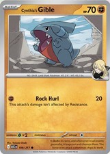 Cynthia's Gible 109/217 Pokémon ME: Ascended Heroes Common Regular 2026 NM