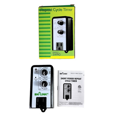 BN-LINK Short Period Repeat Cycle Timer 24 Hours On Off Plug In Delay NEW