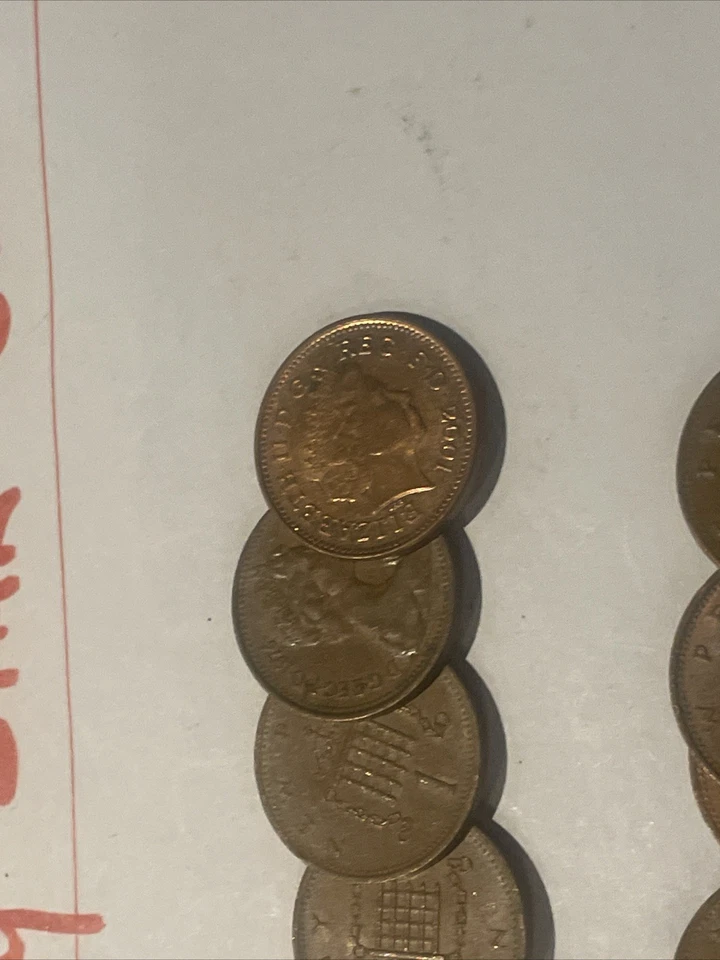 1 X Un Penique Nuevo 1986 Reino Unido GB 🇬🇧 Moneda 🪙 Isabel II Británico 1 Penique Foto 4 de 4