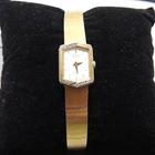 VINTAGE Seiko Lassale 1E50-5039 Diamond Accent Gold Tone Watch FOR PARTS REPAIR