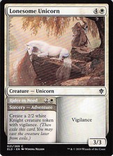 Lonesome Unicorn 21 -Throne of Eldraine - NM