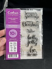 Crafters Companion Christmas sayings Clear Acrylic Stamp