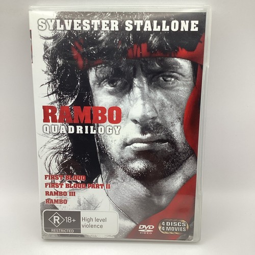 Rambo Quadrilogy (4 DVD Set) First Blood 1 & 2 + Rambo 3 + Rambo - 4 Disc Set B1