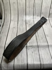 Vintage Viking Mexico S-70 Basket Weave Black Leather Belt Size 36