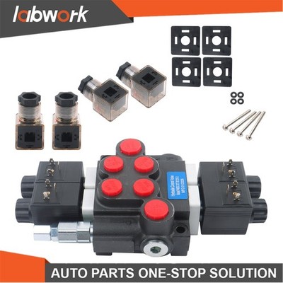 Labwork 2 Spool 13GPM 12V DC Hydraulic Solenoid Valve Double Acting 3600PSI