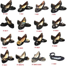 LADIES FLAT BALLET BALLERINA PUMPS PLAIN WOMANS WORK SCHOOL DOLLY SHOES SIZE 3-9