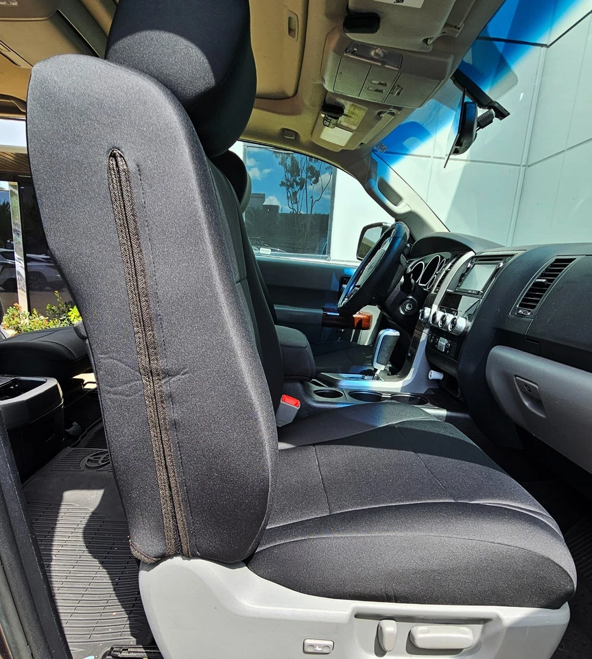 para TOYOTA SEQUOIA NEO SUPREME CUSTOM FIT 2 FUNDAS ASIENTO DELANTERAS 11 COLORES (PAR) Foto 4 de 4
